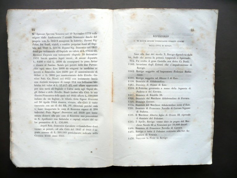 Cronache di Rovigo dal 1844 a Tutto il 1864 NicolÚ …