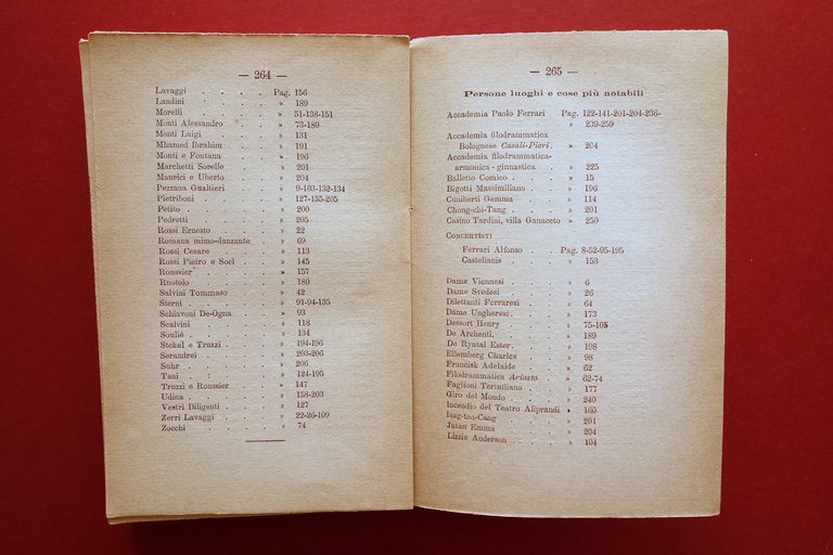 Cronistoria dei Teatri di Modena 1873-1881 Prestigiatori Circo Molto Raro …