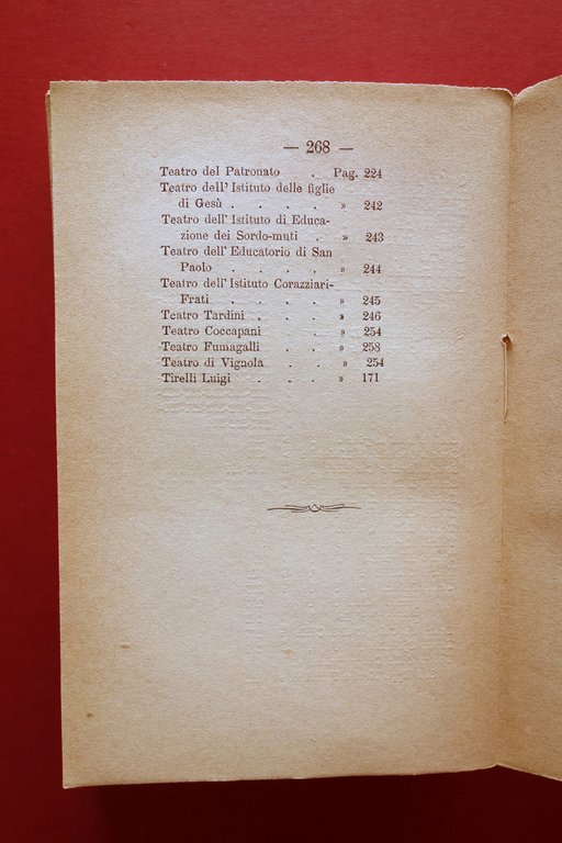 Cronistoria dei Teatri di Modena 1873-1881 Prestigiatori Circo Molto Raro …