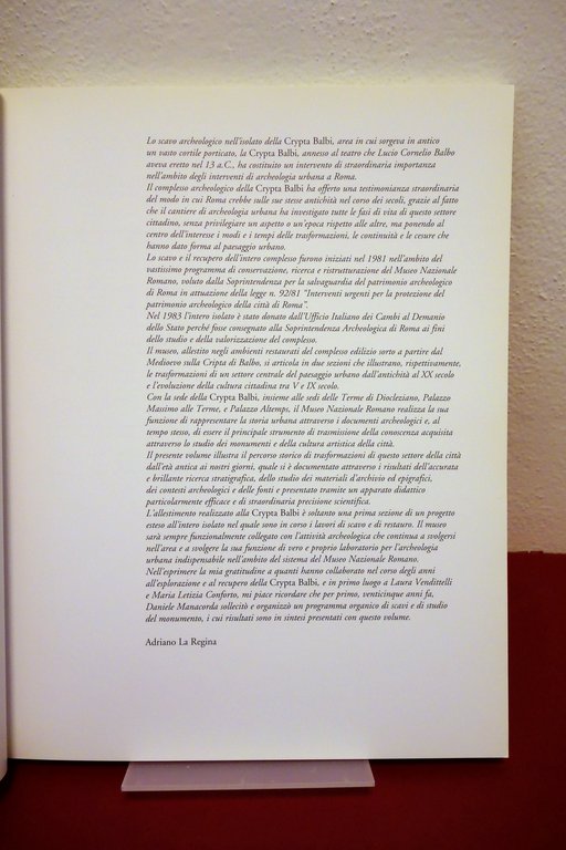 Crypta Balbi Archeologia e Storia D. Manacorda Electa Milano 2003 | Immagine Gallery 3