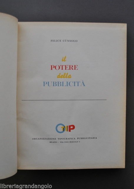 Cunsolo Potere della Pubblicit‡ Illustrazioni Colori Tavole Pubblicitarie 1950
