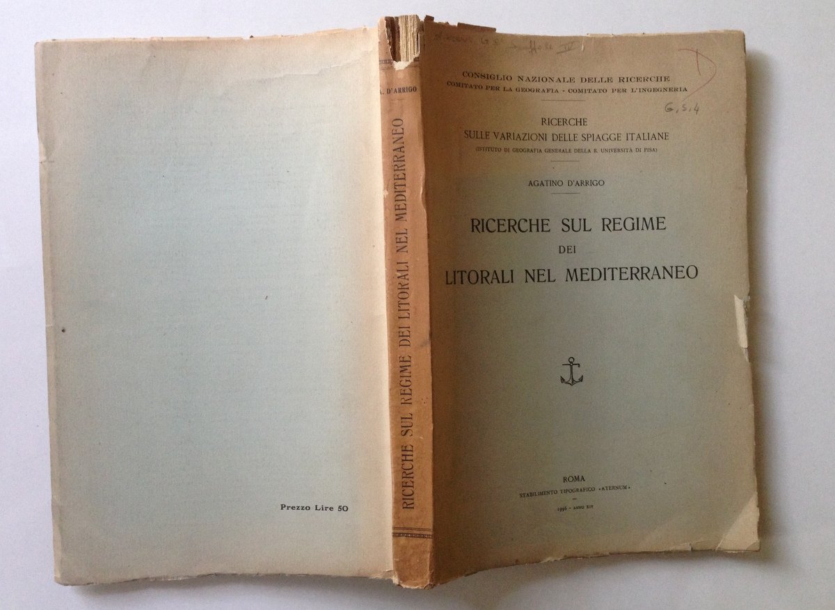 D'ARRIGO AGATINO RICERCHE SUL REGIME DEI LITORALI DEL MEDITERRANEO ATERNUM …