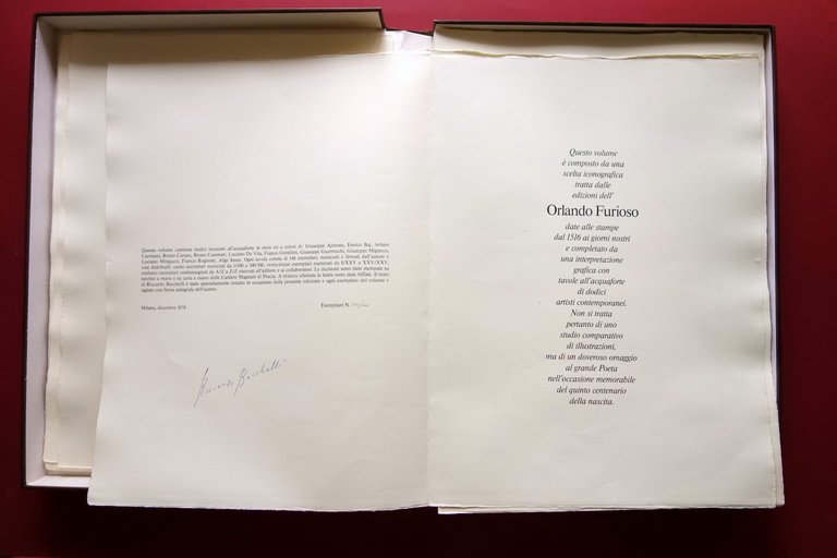Da Orlando Furioso Testo di Riccardo Bacchelli Felisati Milano 1979 …