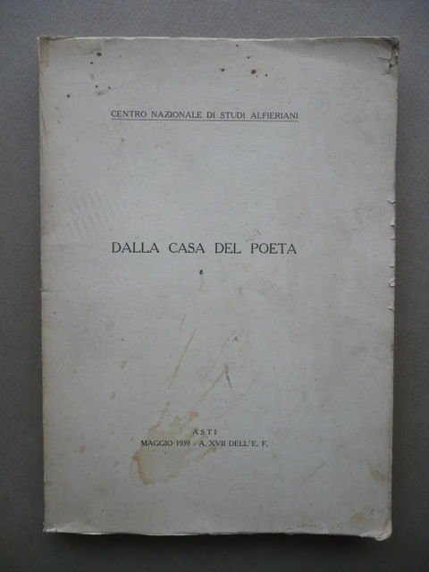 Dalla Casa Del Poeta Vittorio Alfieri Centro Studi Asti Dagnino …