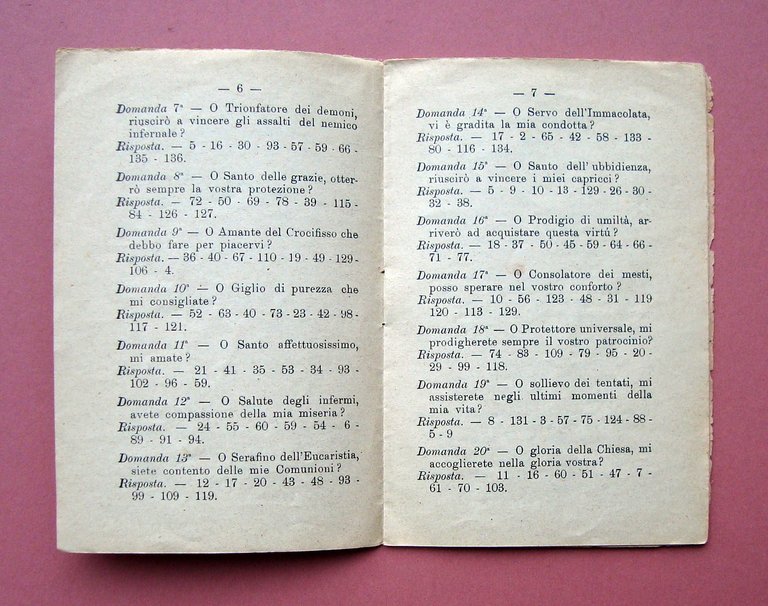 Damiani O.S.Gerardo che volete da me? Materdomini 1927