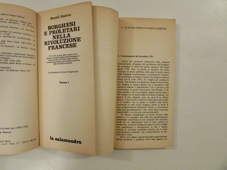 Daniel Guerin Borghesi e Proletari nella Rivoluzione Francese La Salamandra …