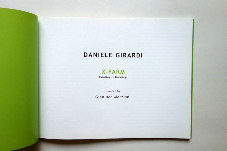 Daniele Girardi X Farm Paintings Drawings Catalogo Arte Contemporanea 2003