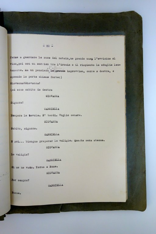 Dattiloscritto Autografo Luciano Doria Interludio Dramma Buffo Dedica Chiantoni | Immagine Gallery 3