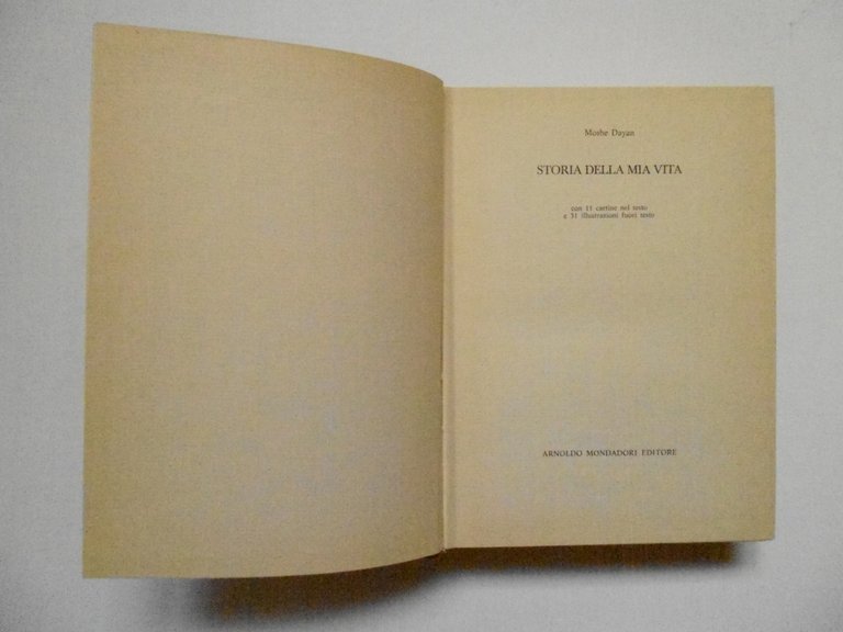 Dayan Moshe Storia della Mia Vita Arnoldo Mondadori Editore 1977 | Immagine Gallery 3