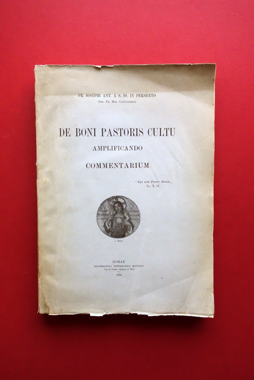 De Boni Pastoris Cultu Amplificando Commentarium Manuzio Roma 1914 | Immagine principale