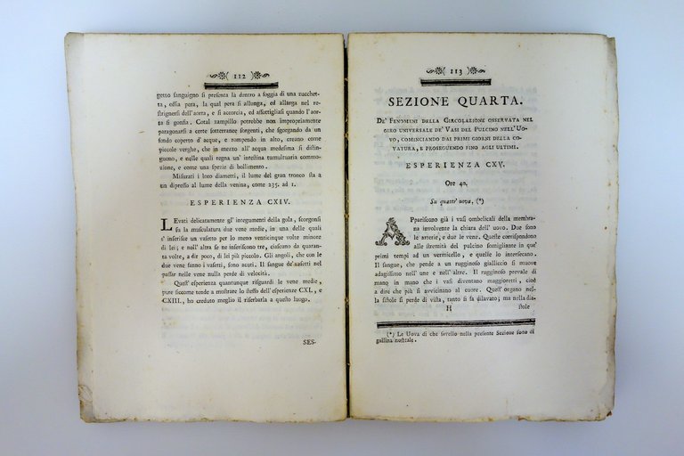 De' Fenomeni della Circolazione Dissertazioni Quattro Spallanzani Modena 1773