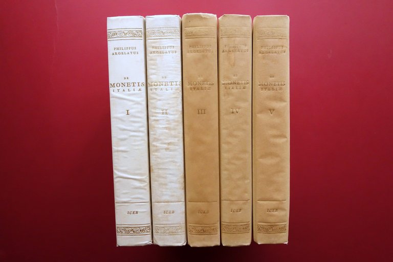 De Monetis Italiae Philippus Argelatus 1750-59 5 Volumi Anastatica 1982-1984 | Immagine Gallery 2