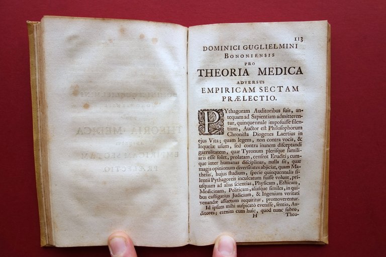 De Sanguinis Natura Constitutione Exercitatio Physico Medica Guglielmini 1704
