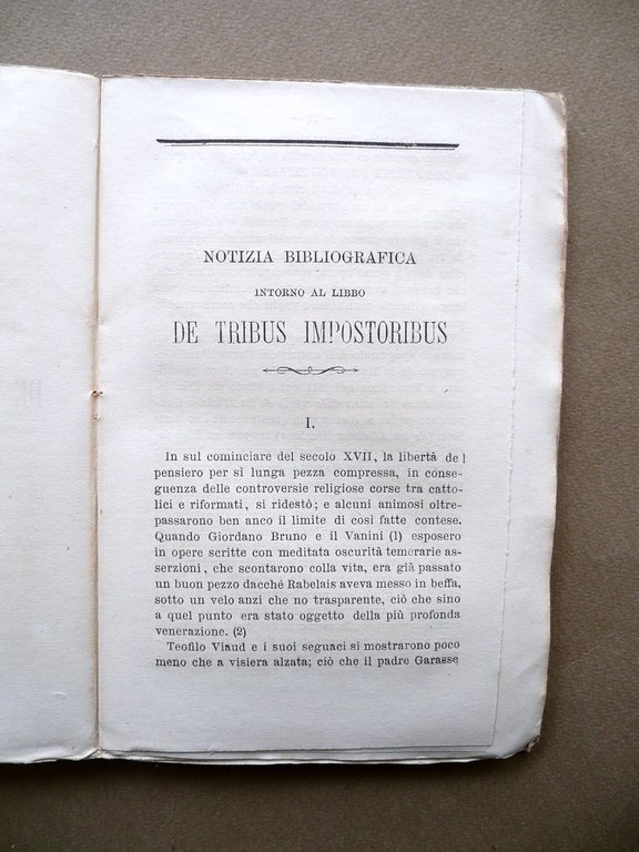 De Tribus Impostoribus Duca De La Valliere Daelli Milano 1864 … | Immagine Gallery 4