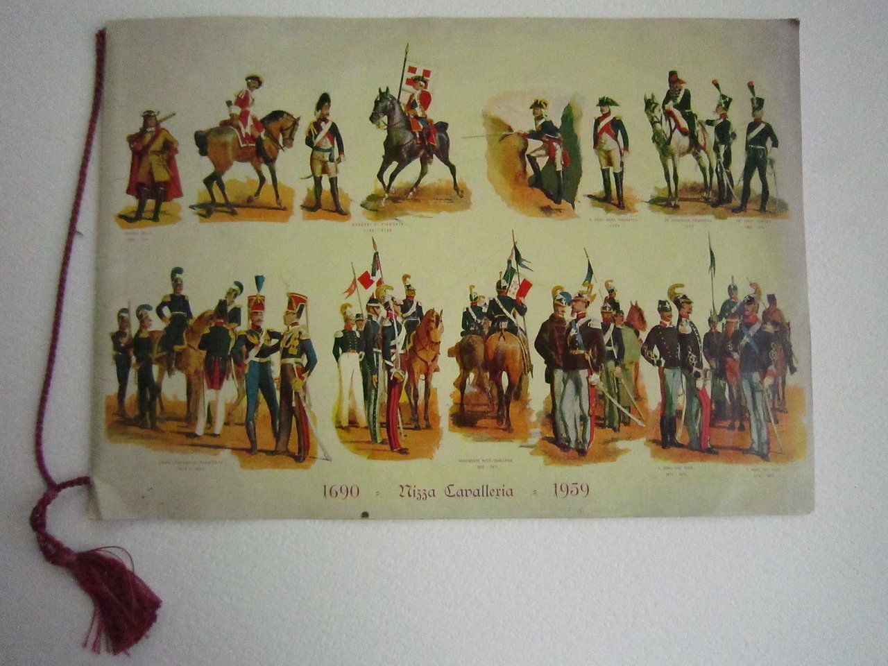 Decorazioni Comandanti Nizza Ricompense 1959 Cavalleria Calendario