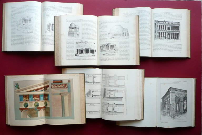 Degli Stili nell'Architettura Luigi Archinti Vallardi 1893 6 Volumi Completo