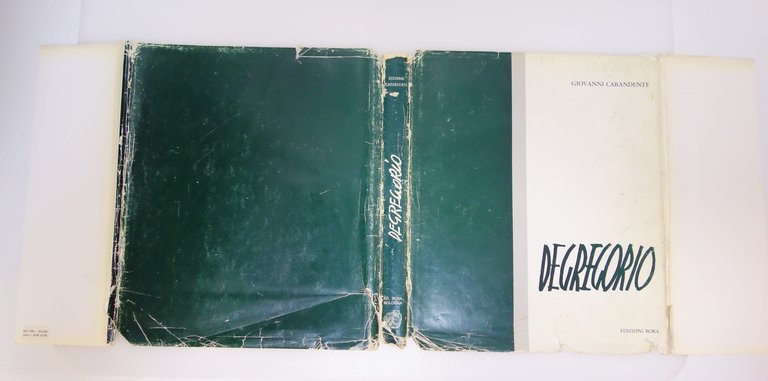 DEGREGORIO TESTIMONIANZE CARADENTE CALVESI CARLUCCIO CRISPOLTI E ALTRI BORA 1974