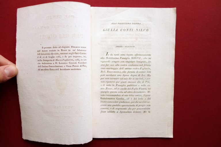 Del Gusto degli Antichi Romani per gli Odori Querci Alvisopoli …