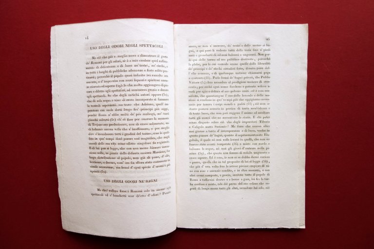Del Gusto degli Antichi Romani per gli Odori Querci Alvisopoli …