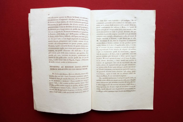 Del Gusto degli Antichi Romani per gli Odori Querci Alvisopoli …