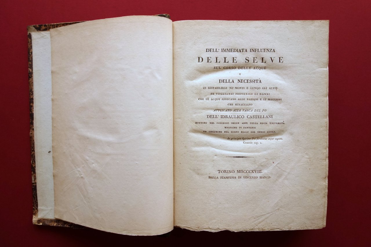 Dell'Immediata Influenza delle Selve sul Corso delle Acque Castellani 1818 | Immagine principale
