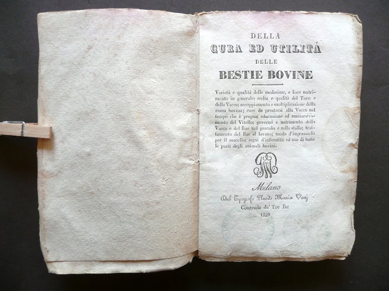 Della Cura ed Utilit‡ delle Bestie Bovine Placido Maria Visaj … | Immagine Gallery 3