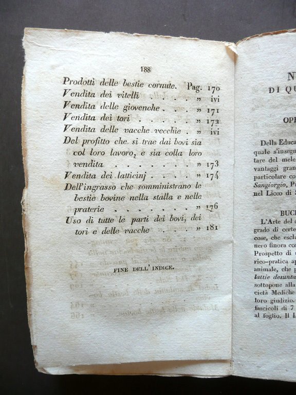 Della Cura ed Utilit‡ delle Bestie Bovine Placido Maria Visaj … | Immagine Gallery 6