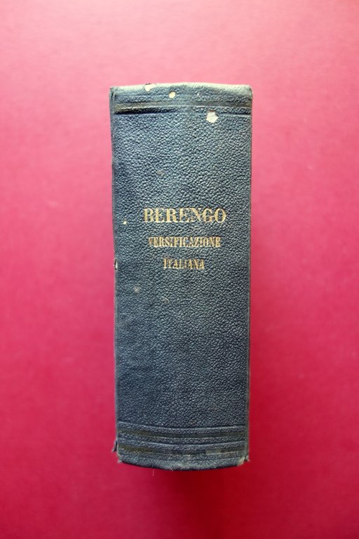 Della Versificazione Italiana Giovanni Berengo Antonelli 1852 2 Parti Completo | Immagine Gallery 3