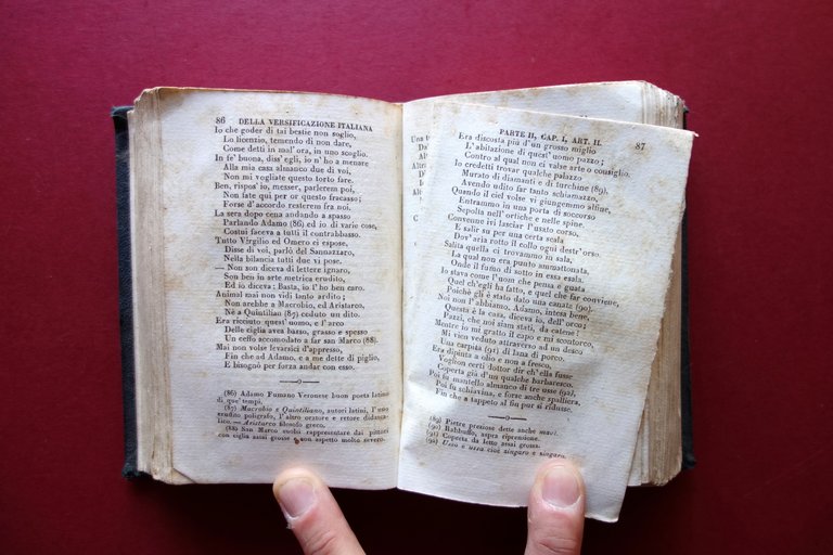 Della Versificazione Italiana Giovanni Berengo Antonelli 1852 2 Parti Completo | Immagine Gallery 6