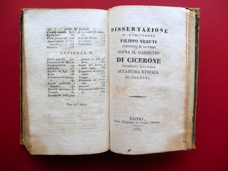 Della Vita Privata de'Romani Domenico Amato Chianese Napoli 1832 2 …