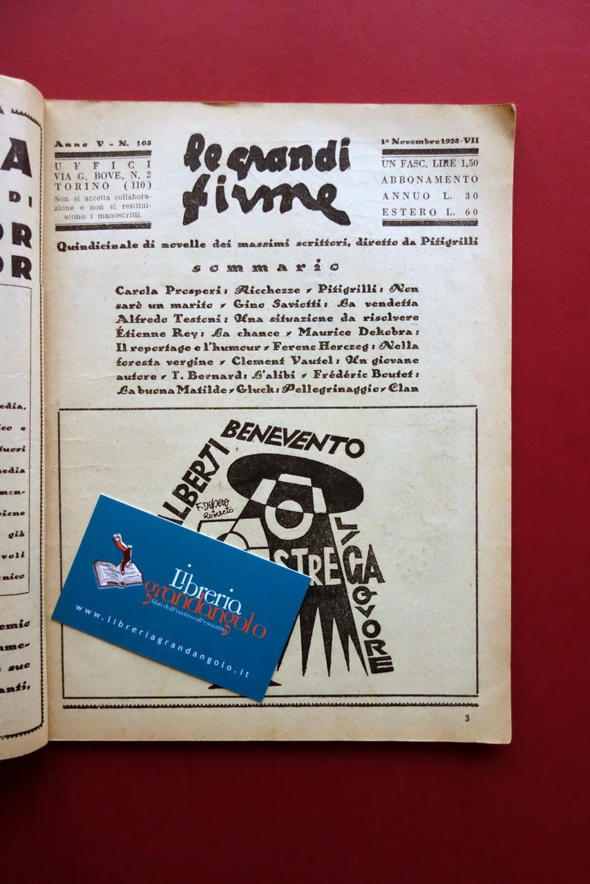 Depero Pubblicità Liquore Strega Alberti Mezza Pagina Le Grandi Firme …