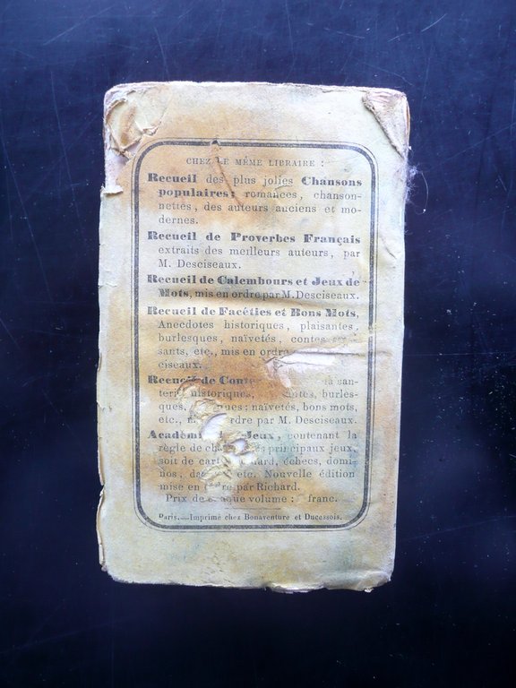 DESCISEAUX RECUEIL DE CALEMBOURS JEUX DE MOTS LAZZIS EQUIVOQUES QUOLIBETS …