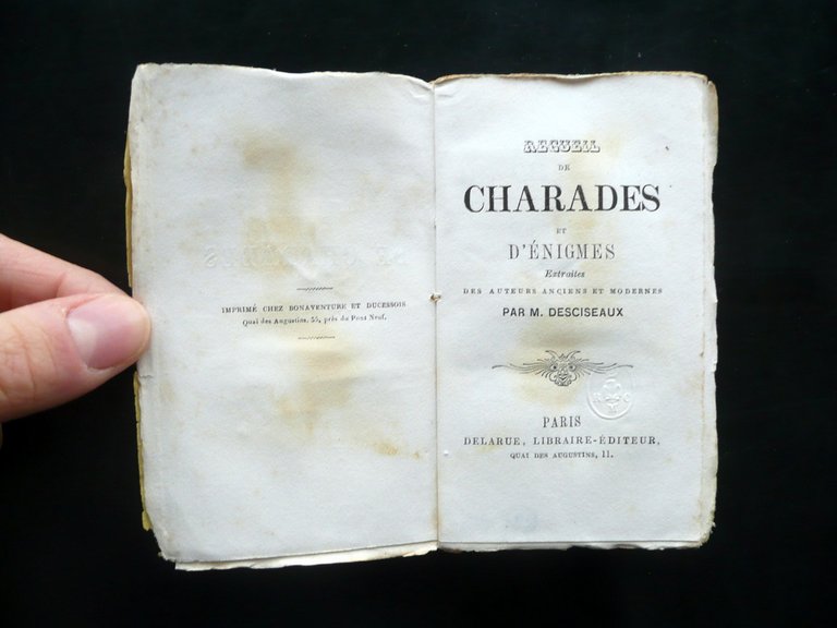 DESCISEAUX RECUEIL DE CALEMBOURS JEUX DE MOTS LAZZIS EQUIVOQUES QUOLIBETS …