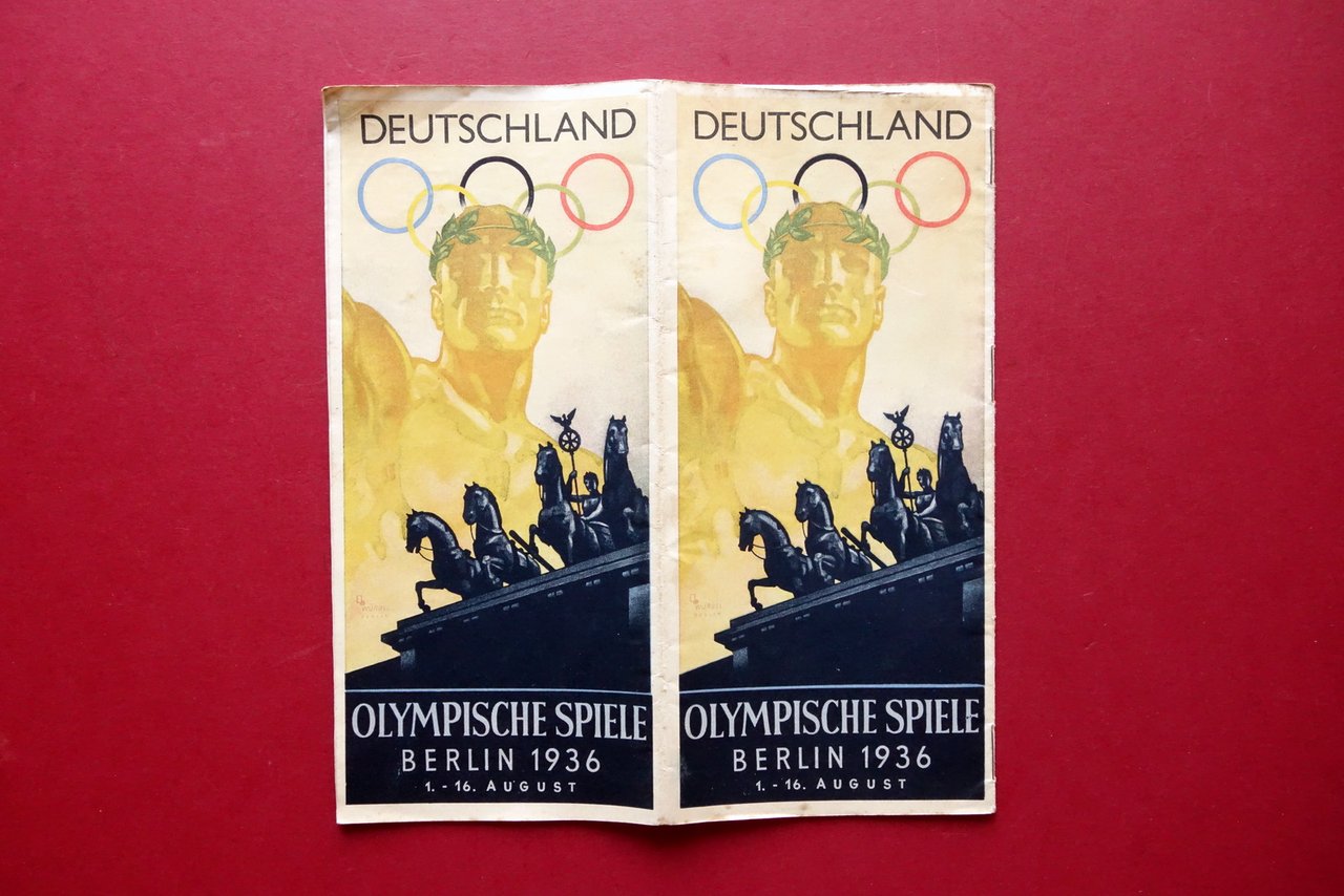Deutschland Olympische Spiele Berlin 1936 Olimpiadi Berlino Fascicolo Programma