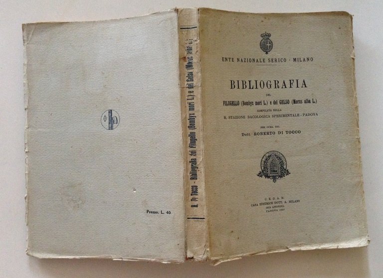 DI TOCCO BIBLIOGRAFIA DEL FILUGELLO E DEL GELSO STAZIONE BACOLOGICA …