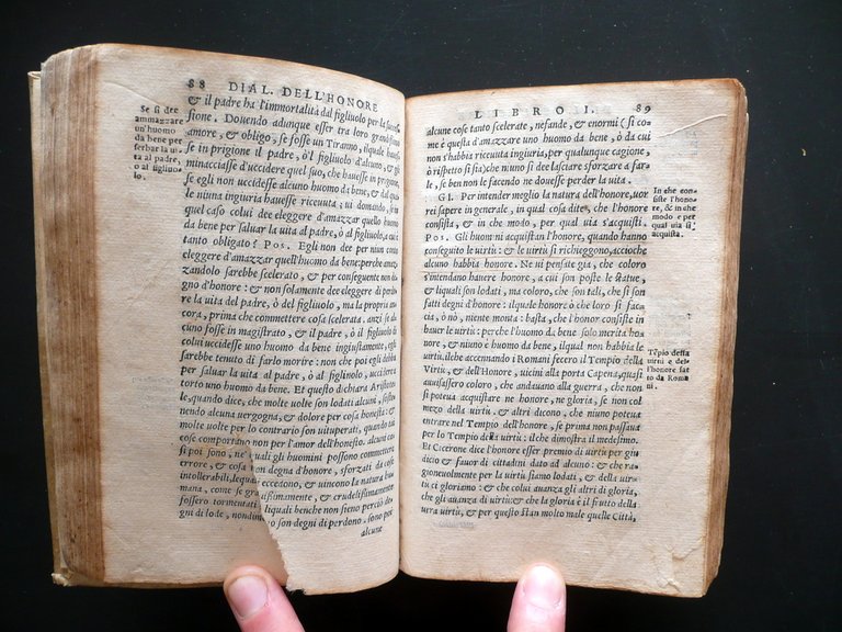 Dialogo dell'Honore Giovanni Battista Possevini Mantovano Ferrari Venezia 1566