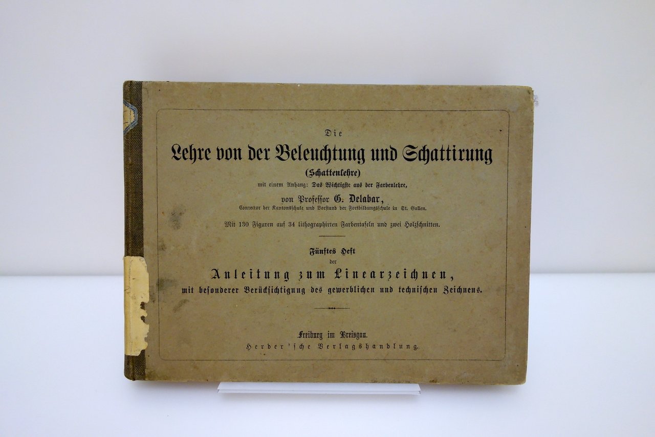 Die Lehre von der Beleuchtung und Schattirung Herder 1875 Geometria …