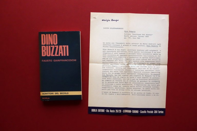Dino Buzzati Fausto Gianfranceschi Borla Torino 1967