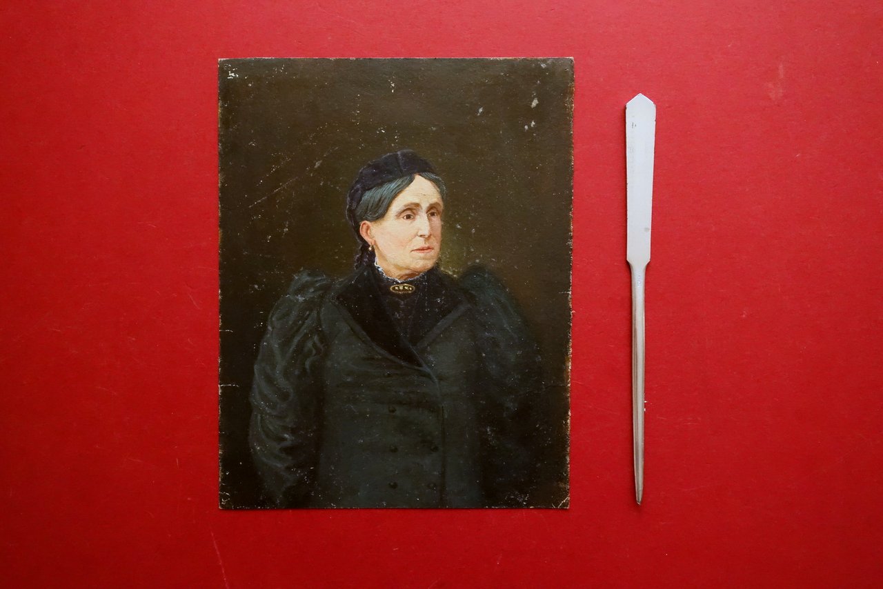 Dipinto a Olio Ritratto Virginia Parenti Madre P. Alfonso Casoli …