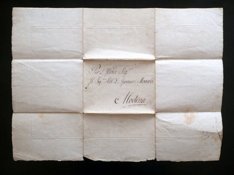 Diploma Accademia dei Fluttuanti Finale di Modena Moreali 1789 Sigillo …