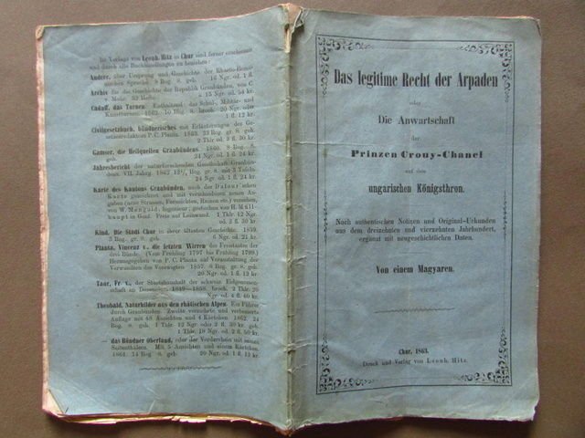 Diritti Arpad Trono Ungheria Magiari Crouy Chanel Chur 1863 Politica …