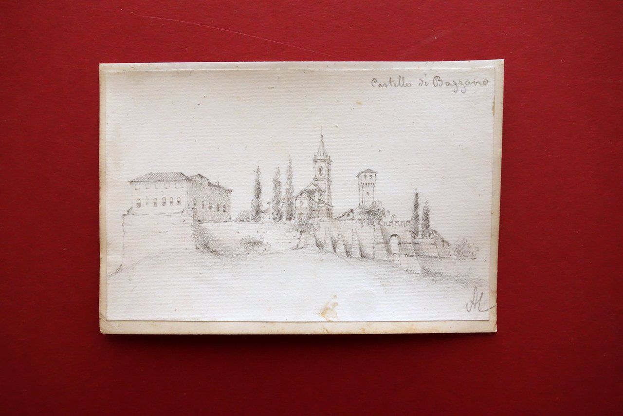 Disegno Originale A. Campi Castello di Bazzano Siglato Seconda Met‡ … | Immagine principale