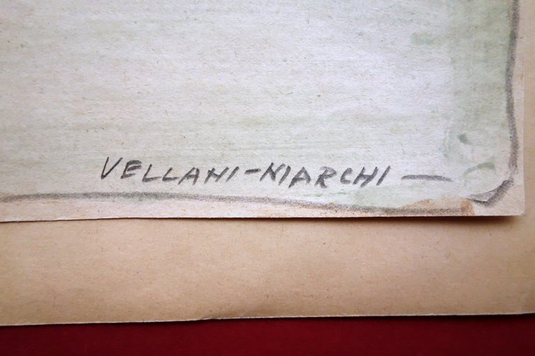 Disegno Originale Mario Vellani Marchi Modena Tecnica Mista Auto Pilota …