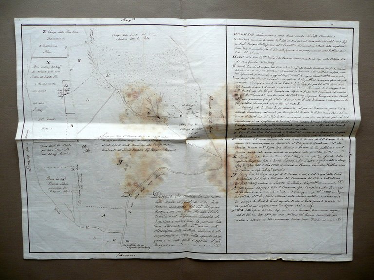 Disegno Pubbliche Vie Comune di Castelvetro Cavaine Azzani Soli Selmi …