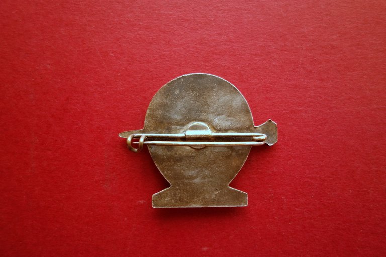 Distintivo 1∞ Concorso Ippico Fossano 1952 Patronessa Smaltato Originale