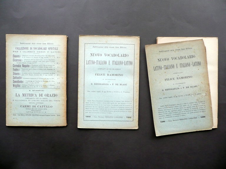 Dizionari Virgiliani Eneide Libri I III V Ferrari Masera 1909-11-23 …