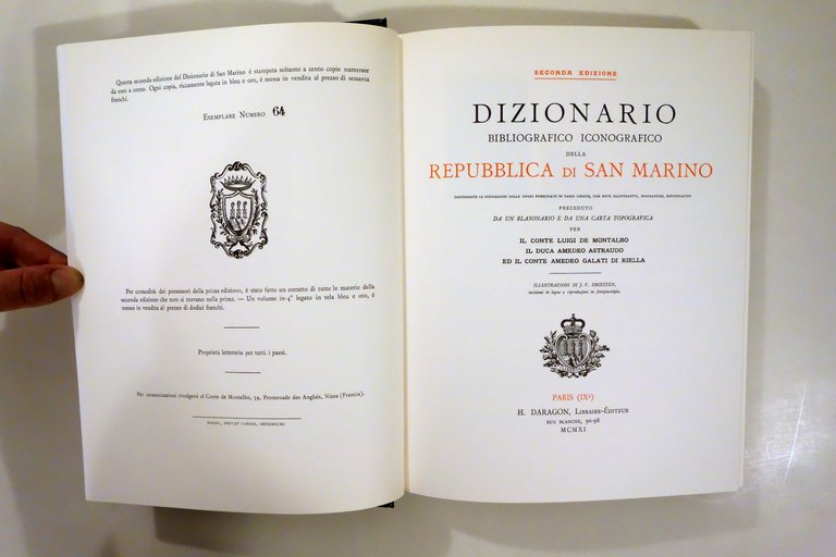 Dizionario Bibliografico Iconografico Repubblica di S. Marino 1911 Anastatica | Immagine Gallery 2