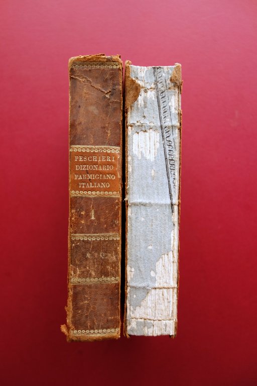 Dizionario Parmigiano Italiano Ilario Peschieri Blanchon 1828 2 Volumi Appendice