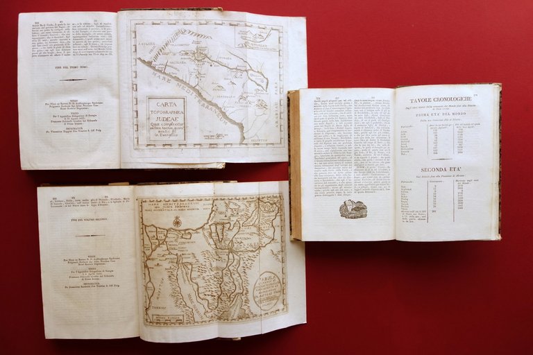 Dizionario Portatile della Bibbia Dell'Aquila Tomassini Foligno 1833-34 3 Tomi