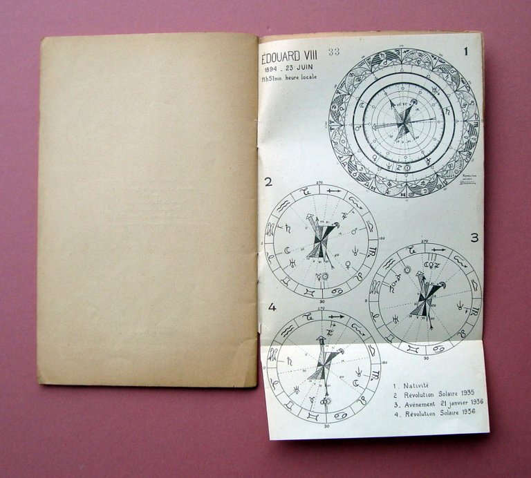Dom Neroman Les Presages Astrologia 1936 Francia